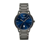 Emporio Armani Montre Pour Homme, Mouvement à Quartz Avec Date à Trois aiguilles et boîtier de 43 mm Avec Bracelet en Acier inoxydable