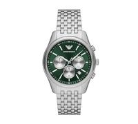 Emporio Armani Montre Pour Hommes, Mouvement chronographe à Quartz et boîtier de 41mm Avec Bracelet en Acier inoxydable ou en Cuir