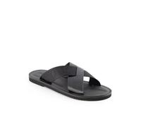 EMPORIO ARMANI Pantoletten Herren Glattleder schwarz, 46 (12)