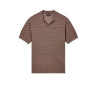 Emporio Armani Slim Fit Poloshirt mit Lyocell-Anteil in Mittelbraun, Größe L