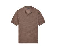 Emporio Armani Slim Fit Poloshirt mit Lyocell-Anteil in Mittelbraun, Größe XXL