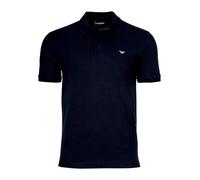 Emporio Armani Poloshirt Kurzarmshirt mit Polokragen blau, XL