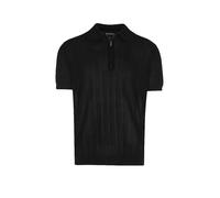 Emporio Armani Body Fit Poloshirt mit kurzem Reißverschluss in Black, Größe L