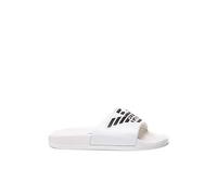 Emporio Armani Pu and PVC Sliders 42 EU Optical White Navy
