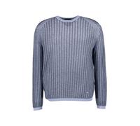 EMPORIO ARMANI Pullover Herren Comfort Fit Rundhals blau gestreift, XL