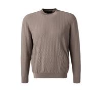 EMPORIO ARMANI Pullover Herren Regular Fit Rundhals Baumwolle braun, XXL