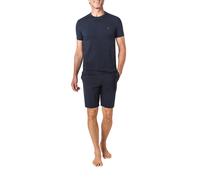 EMPORIO ARMANI Pyjama Herren Rundhals Jersey-Baumwolle blau, S