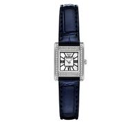 Quarzuhr EMPORIO ARMANI, dunkelblau, silberfarben, Armbanduhren, Damen, Quarzuhr, Armbanduhr, Damenuhr, Lederarmband, analog, Glassteine (29235622-0) dunkelblau, silberfarben