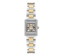Emporio Armani Damenuhr AR11704– Analog Quarz Edelstahlband bicolor mit Glassteinen – Einheitsgröße