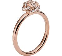 Emporio Armani Ring Für Frauen, Größe Knoten: 8mm, Höhe 2mm Rose Gold Sterling Silber Ring, EG3540221