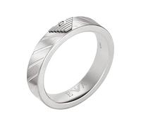 EMPORIO ARMANI Ring Für Männer Essential, Länge: 26mm, Breite: 26mm Silberner Edelstahlring, EGS2924040