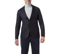 EMPORIO ARMANI Sakko Herren Extra Slim Fit Reverskragen Jersey blau, 50