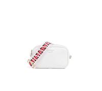 Emporio Armani Schultertasche, 19 x 12 x 5,5 cm, weiß/braun, thermoplastisches Harz