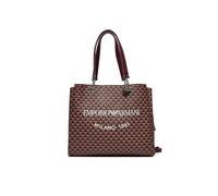 Emporio Armani Schultertasche mit Logo und Schultergurt mit Adler-Charme, Rot, Bordeaux (80801), Einheitsgröße