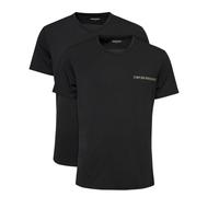 Emporio Armani Shirt V-Ausschnitt Stretch (95% Baumwolle) Unterwäsche schwarz Herren - 2er Pack, Größe S