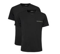 Emporio Armani Shirt V-Ausschnitt Stretch (95% Baumwolle) Unterwäsche schwarz Herren - 2er Pack, Größe M