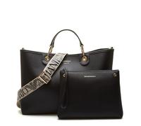 Emporio Armani Shopper, My Bag, Kunstleder, Öko, Hirschleder-Effekt, Y3D165, YFO5B, Maße: 37 x 27 x 15 cm., Schwarz , Einheitsgröße