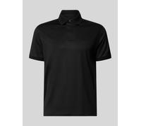 Emporio Armani Slim Fit Poloshirt mit Logo-Stitching in Black, Größe XXL