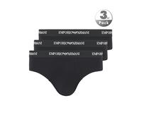 Emporio Armani Herren-Slips aus Baumwolle Schwarz – 5er Pack, Größe M