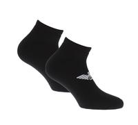 Emporio Armani - Socken für Herren/Damen Unisex(2er-Pack) (Schwarz) Einheitsgröße