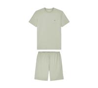 EMPORIO ARMANI Soft Modal Herren-T-Shirt + Shorts, Pyjama, Grau, Größe M