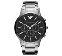 Emporio Armani Sportivo Chrono Zifferblatt Silber Armband Herrenuhr AR2460