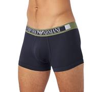 "Emporio Armani Stretch Cotton Trunk, Marine" S