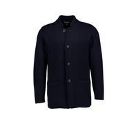 EMPORIO ARMANI Strick-Sakko Herren Slim Fit Stehkragen Wolle blau, 50