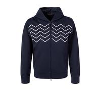 EMPORIO ARMANI Sweatjacke Herren Regular Fit Mikrofaser blau, XL