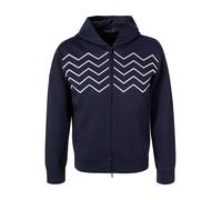 EMPORIO ARMANI Sweatjacke Herren Regular Fit Mikrofaser blau, XXL