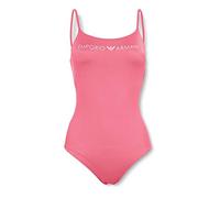 Emporio Armani Swimwear Damen Swimsuit Beachwear Logo Lover Badeanzug, per Pack Rosa (Fuxia 00073), 40 (Herstellergröße: L)