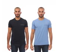 Emporio Armani - T-Shirt für Herren(2er-Pack) (Schwarz/Blau) L