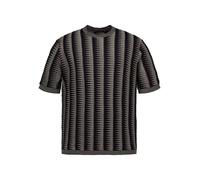 EMPORIO ARMANI T-Shirt Herren Regular Fit,Regular Fit Kurzarm Rundhals blau gemustert, L