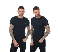 Emporio Armani - T-Shirt Rundhalsausschnitt für Herren(2er-Pack) (Marineblau) S