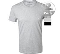 EMPORIO ARMANI T-Shirts Herren Rundhals Baumwolle grau, 4 (S)