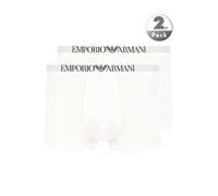 EMPORIO ARMANI Trunks Herren Baumwoll-Stretch weiß, 4 (S)