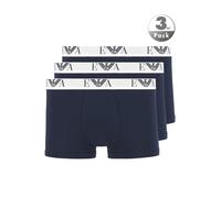 Emporio Armani Boxershorts Bold Monogram 3er-Pack Baumwolle Blau XL