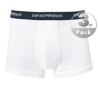 Emporio Armani 111357-cc717 Boxershorts 3 Einheiten 2XL White / Black