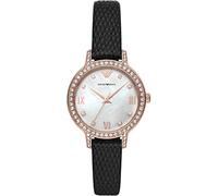 Emporio Armani Uhr für Damen, DreizeigerDatumswerk, 32mm NA Edelstahlgehäuse mit einem ProPlanet Lederarmband, AR11485
