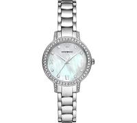 Emporio Armani Uhr für Damen , Dreizeigerwerk, 32mm na Edelstahlgehäuse mit einem Edelstahlarmband, AR11484