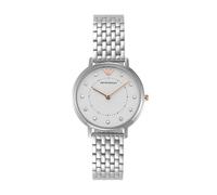 Emporio Armani Damenuhr 2-Zeiger-Werk Edelstahl silberfarben, AR80023