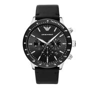 Emporio Armani Uhr für Herren , QuarzChronographenwerk, 43mm MultiEdelstahlgehäuse mit Lederarmband, AR11243