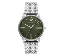 Emporio Armani Herren Analog Quarz Uhr mit Edelstahl Armband AR11644