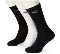 EMPORIO ARMANI Herren Socken, 3er Pack - Sporty Medium Socks, Sportsocken, One Size, blau, size Mehrfarbig