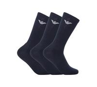 EMPORIO ARMANI Herren Socken, 3er Pack - Sporty Medium Socks, Sportsocken, One Size, blau, size Blau