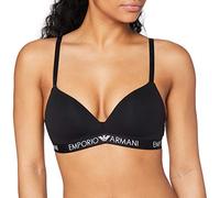 Emporio Armani Underwear Damen Padded Triangle Bra Iconic Cotton Gepolsterter BH, Blickdicht, Black, M
