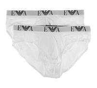 Emporio Armani Underwear Herren 2-Pack Brief Essential Monogram Slip, White, XXL (2er Pack)