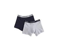 EMPORIO ARMANI Herren Boxershorts, 2er Pack - Boxer, Unterwäsche, Stretch Cotton, blau, M Grau/ Marine