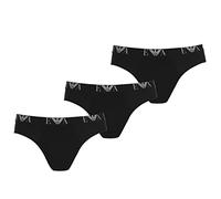 Emporio Armani Underwear Herren CC715111734 Slip, per Pack Weiß (Bianco/Bianco/Bianco - White/White/White 16510), Small (Herstellergröße: S)