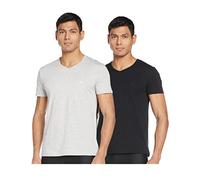 Emporio Armani Underwear Herren Schlafanzugoberteil 111648CC722, 2er Pack, Gr. Large, Mehrfarbig (Nero/Grigio Melange 97120)